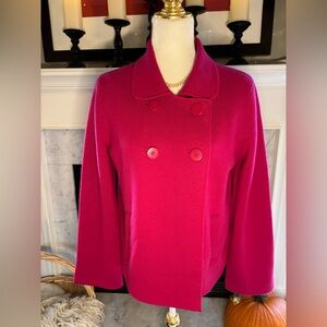 Gorgeous pink wool jacket for cold weather!